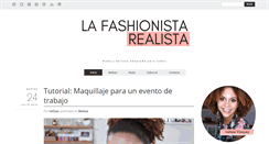 Desktop Screenshot of lafashionistarealista.com