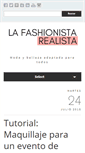 Mobile Screenshot of lafashionistarealista.com