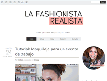 Tablet Screenshot of lafashionistarealista.com